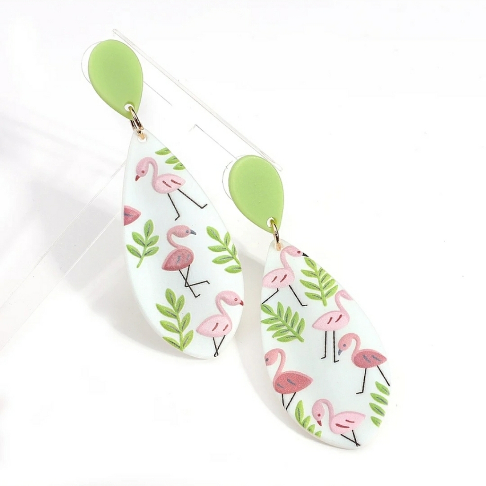 Flamingo Acrylic Earrings